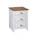 Capri 3 Drawer Bedside Cabinet