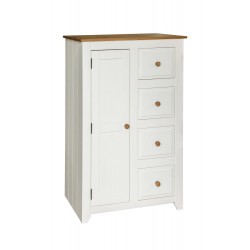 Capri 1 Door, 4 Drawer Tallboy