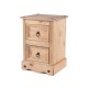 Corona 2 Drawer Petite Bedside Cabinet