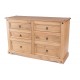 Corona 3+3 Drawer Wide Chest