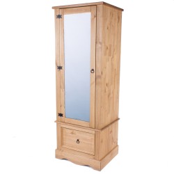 Corona Armoire With Mirrored Door