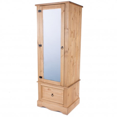 Corona Armoire With Mirrored Door