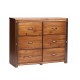 Forge 3+3 Drawer Wide Chest