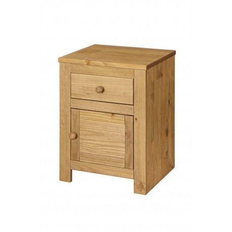 Hacienda 1 Door, 1 Drawer Bedside Cabinet