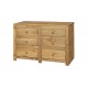 Hacienda 3+3 Drawer Wide Chest