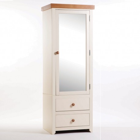 Jamestown 1 Mirrored Door, 2 Drawer Wardrobe