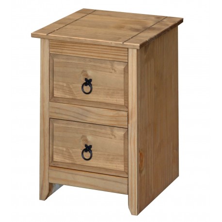 Mexican 2 Drawer Petite Bedside Cabinet