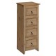 Mexican 4 Drawer Narrow Chest