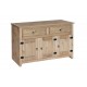 Mexican Medium Sideboard, 2 Drawer, 3 Door