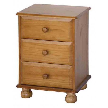 Dovedale 3 Drawer Bedside Cabinet