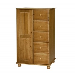 Dovedale 1 Door, 5 Drawer Tallboy