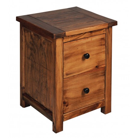 Denver 2 Drawer Bedside Cabinet