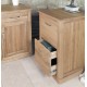 Mobel Oak Two Drawer Filing Cabinet