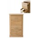 Mobel Oak Two Drawer Filing Cabinet