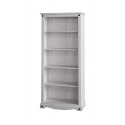 Corona White Wash Tall Bookcase