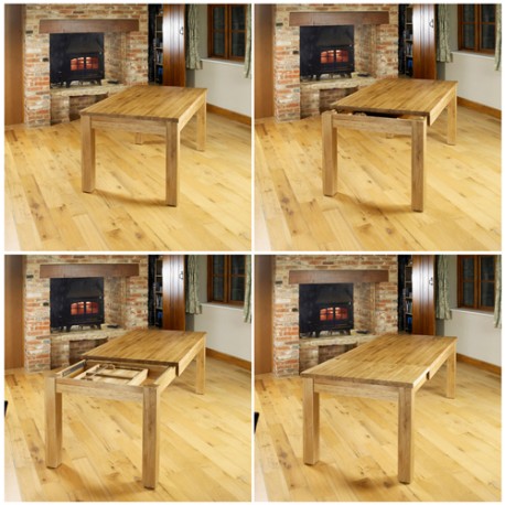 Mobel Extending Oak Dining Table (Seats 4-8)