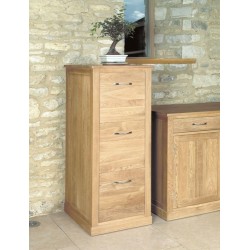 Mobel Oak 3 Drawer Filing Cabinet