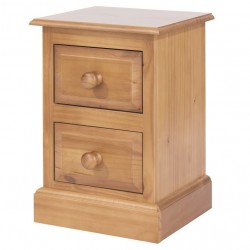 Edwardian 2 Drawer Petite Bedside Cabinet