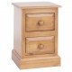 Edwardian 2 Drawer Petite Bedside Cabinet