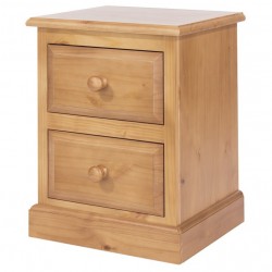 Edwardian 2 Drawer Bedside Cabinet