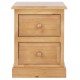 Edwardian 2 Drawer Bedside Cabinet