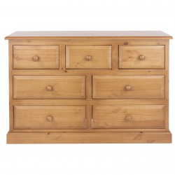 Edwardian 3+4 Drawer Wide Chest