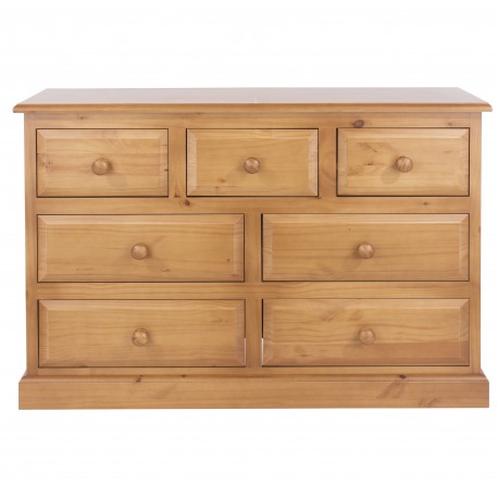 Edwardian 3+4 Drawer Wide Chest