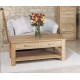 Mobel Oak Four Drawer Coffee Table