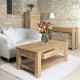 Mobel Oak Four Drawer Coffee Table