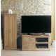 Mobel Oak Four Drawer Television Cabinet