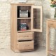 Mobel Oak Hi-Fi Cabinet