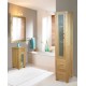 Mobel Oak Closed Bathroom Unit Tall