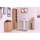 Mobel Oak Wall Mounted Bathroom Cabinet (Large)
