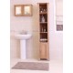 Mobel Oak Open Bathroom Unit Tall