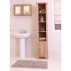 Mobel Oak Open Bathroom Unit Tall