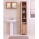 Mobel Oak Open Bathroom Unit Tall