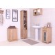 Mobel Oak Open Bathroom Unit Tall