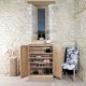 Mobel Oak Large Shoe Cupboard