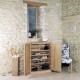 Mobel Oak Large Shoe Cupboard