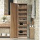 Mobel Oak Tall Shoe Cupboard