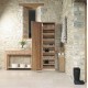 Mobel Oak Tall Shoe Cupboard