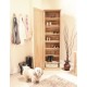 Mobel Oak Tall Shoe Cupboard