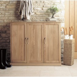 Mobel Oak Extra Large Shoe Cupboard