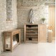 Mobel Oak Extra Large Shoe Cupboard