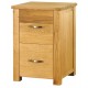 Aston Oak Two Drawer Filing Cabinet