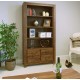 Mayan Walnut Large 4 Drawer Bookcase