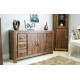 Mayan Walnut Six Drawer Sideboard