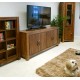 Mayan Walnut Large Low Sideboard