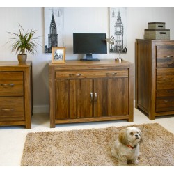 Mayan Walnut Hidden Home Office