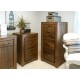 Mayan Walnut 3 Drawer Filing Cabinet